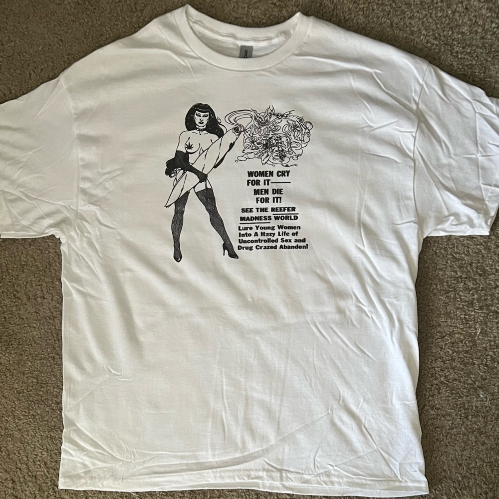 Reefer Madness White Unisex T-Shirt - Picture 2 of 3
